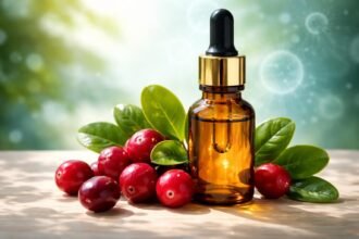 Tőzegáfonya Forte étrend-kiegészítő csomagolása a húgyúti egészség jegyében és a szervezet immunrendszerének támogatásával